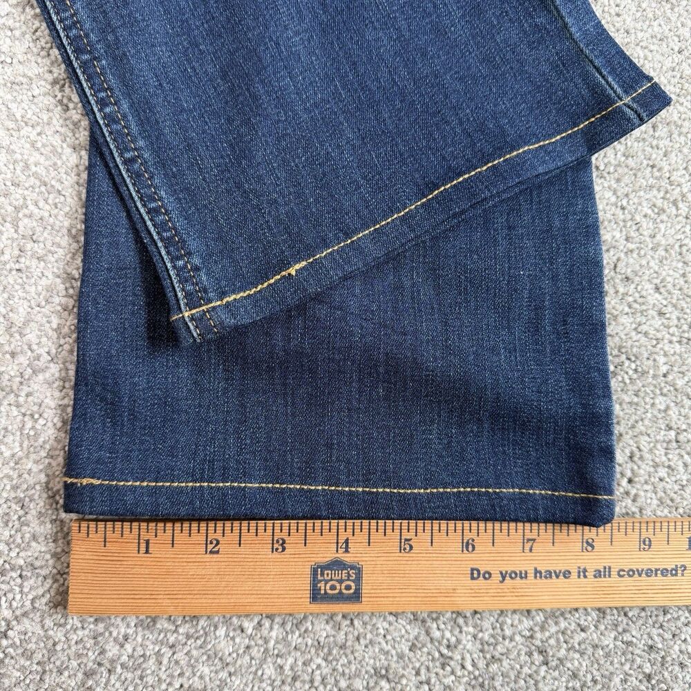 Wrangler High Rise Bootcut Jeans Womens Stretch Dark Wash Blue Size 14 32x27 NEW - Picture 14 of 14